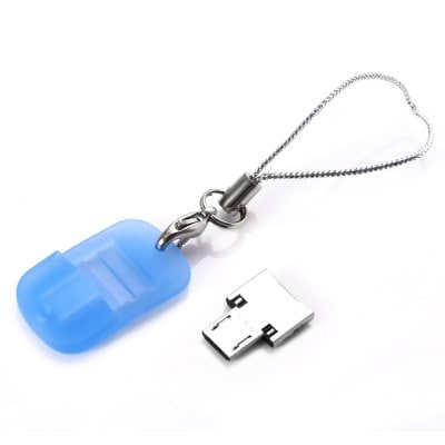 Keychain USB To Micro USB Male OTG Adapter