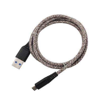 1METER Nylon Micro USB Cable Output 2.4A Fast Charge Wire