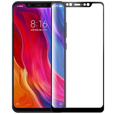 LEEHUR Tempered Glass Screen Protector for Xiaomi Mi 8