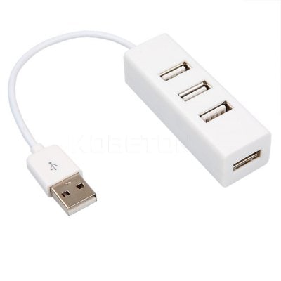 4 Ports High Speed USB 2.0 Hub Splitter Adapter Expansion for PS3 Xbox Wii PC Laptop Macbook Tablet Tab