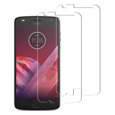 2PCS Screen Protector for Moto Z2 Play High Clear Premium Tempered Glass