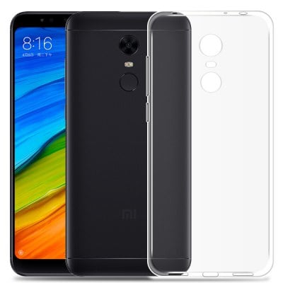 Transparent Soft TPU Phone Case Cover for Xiaomi Redmi Note 5 Global Version