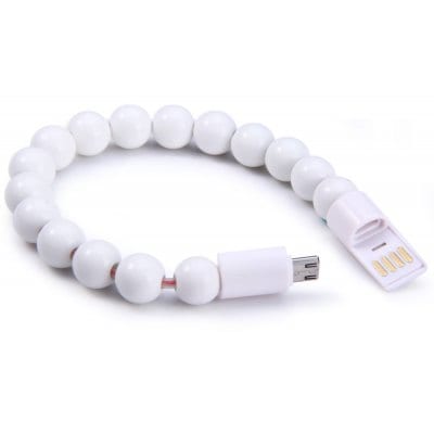 Beads Bracelet Data Charging Cable