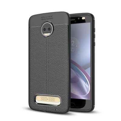 Case for Motorola Moto Z2 Force Litchi Grain Anti Drop TPU Soft Cover