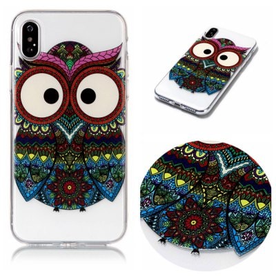 Owl Soft TPU Silicone Case Cover for iPhone X