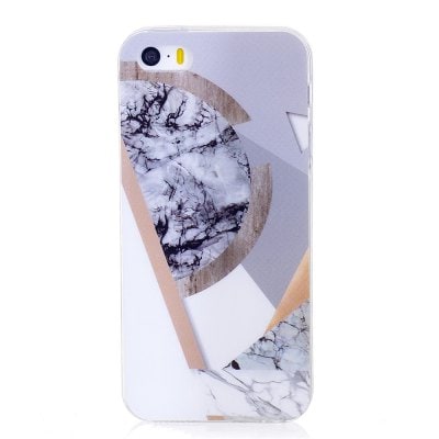 Ultra Thin Mosaic Fashion Marble Soft TPU Phone Case for iPhone 5/5S/SE