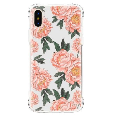 Creative Design Flexible Soft Flower TPU Case for iPhone X