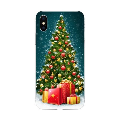 Perfect Fitted Beautiful Christmas Tree  TPU Case for iphone X