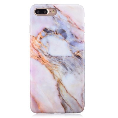 Luxury Marble Stone Pattern Slim Fit Soft Tpu Mobile Phone Case Cover Coque for iPhone 8 Plus