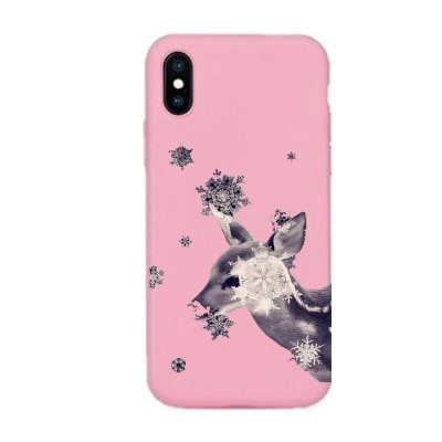 Case for iPhone X Soft TPU Shell Deer Pattern