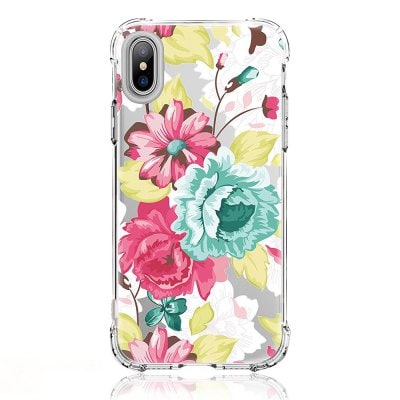 Perfect Fitted Beautiful Flower Soft Flexible TPU Case for iPhone X