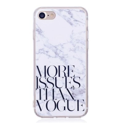 Characters Fashion Marble Soft TPU Phone Case for iPhone 7