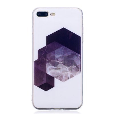 Diamond Lattice Mosaic Fashion Marble Soft TPU Case for iPhone 7 Plus