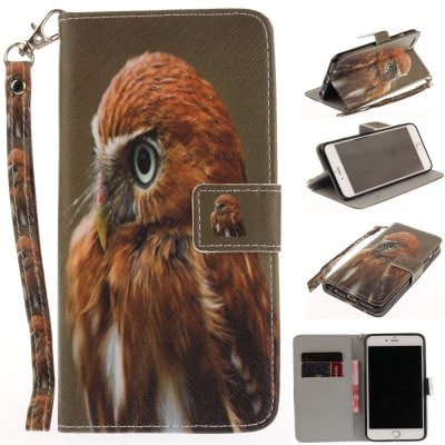 Cover Case for IPhone 6 6S Young Eagles PU+TPU Leather with Stand and Card Slots Magnetic Closure