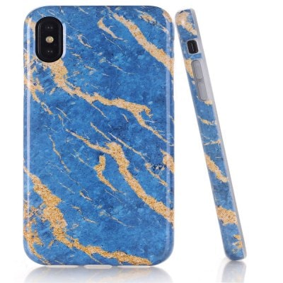 Creative Design Flexible Soft Marble TPU Case for iPhone X