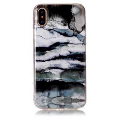 Perfect Fitted Beautiful Blue Marble Patteren Soft TPU Case for iphone X