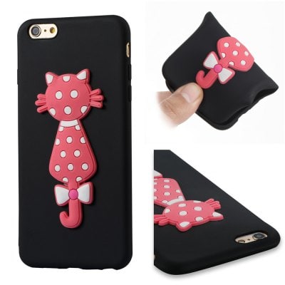 For Iphone6Plus Soft Shell 3D Flower Cat Phone Protection Shell