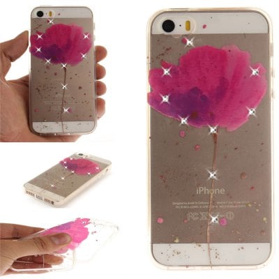 Song For Orchid Soft Clear IMD TPU Phone Casing Mobile Smartphone Cover Shell Case for iPhone 5/5S/SE