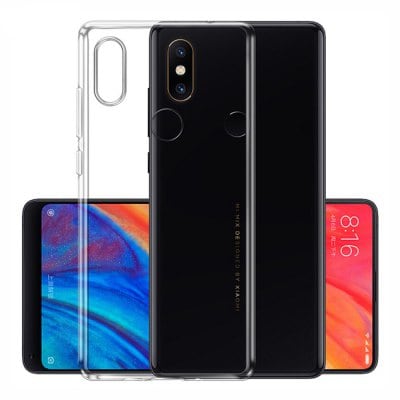 Transparent Slim Soft TPU Cover Case for Xiaomi Mi Mix 2S