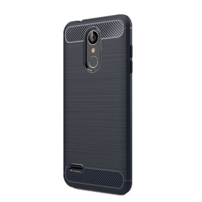 Case for LG K8 2018 Shockproof Back Cover Solid Color Soft Carbon Fiber