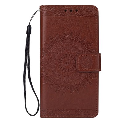 Embossing PU Leather Wallet Stand Flip Case for Sony Xperia XZ2 Compact