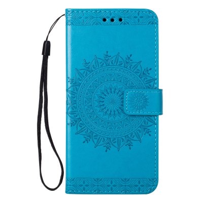 Embossing PU Leather Wallet Stand Flip Case for Huawei P20 Lite / Nova 3E