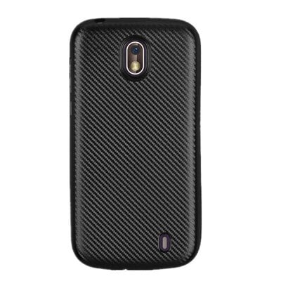 Cover Case for Nokia 1 Carbon Fiber General Silicone Rubber Soft TPU