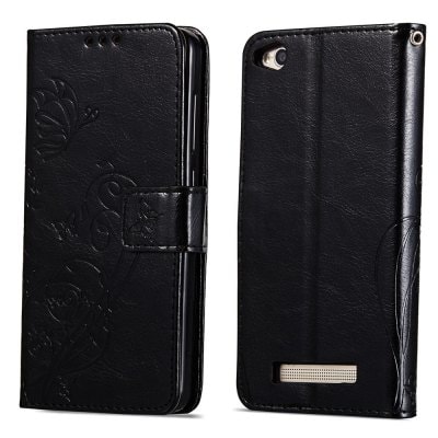 Embossed Flip Case for Xiaomi Redmi 4A PU Leahter Back Cover