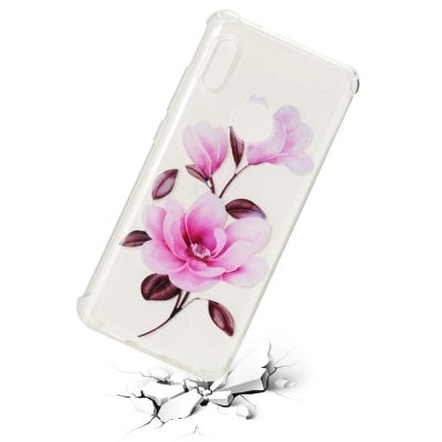 Anti Drop TPU Soft Case for Xiaomi Redmi Note 5 Pro Flower Pattern