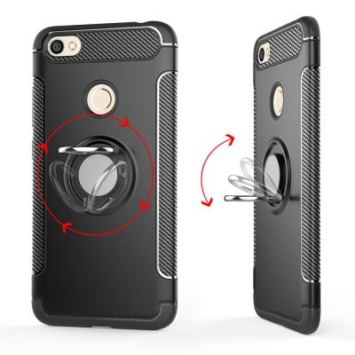 Cover Case for Redmi Note 5A Hybrid Car Magnetic Holder Shockproof TPU and PC