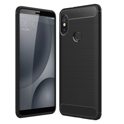 Carbon Fiber TPU Soft Cover Phone Case for Xiaomi Redmi Note 5