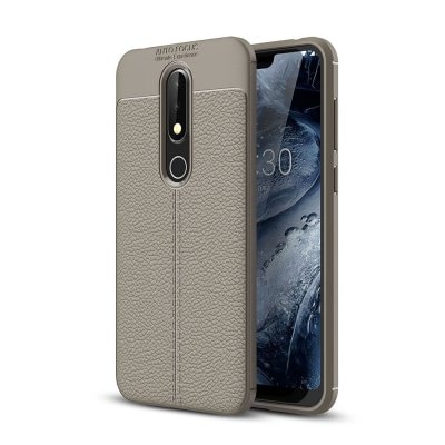 Case for Nokia X6 Litchi Grain Anti-drop TPU Soft Cover