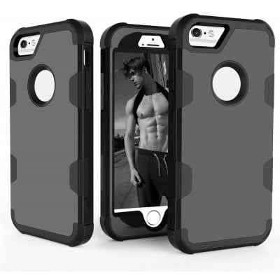 Anti Slip Hybrid Heavy Duty Shockproof Case with Dual Layer [Hard Pc+ Soft Silicone] Impact Protection for Iphone 6 / 6S