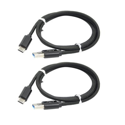 2PCS Fast Speed Usb 3.1 Type-C To Usb 2.0  Charging Data Transfer Cable