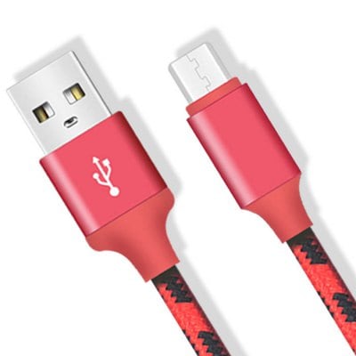 Micro USB Fast Charging Data Cable Nylon Cord 100cm