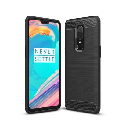 Luanke TPU Carbon Fiber Line Pattern Case for OnePlus 6