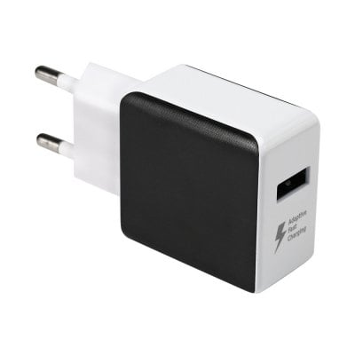 QC 3.0 Power Adapter Charger BLACK EU PLUG