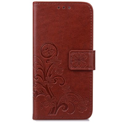 Lucky Clover Card Lanyard Pu Leather Cover for ASUS Zenfone 4 Max Pro Plus/ZC554kl