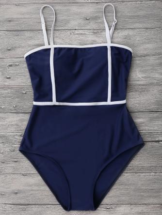 Cami Piping One Piece Swimwear