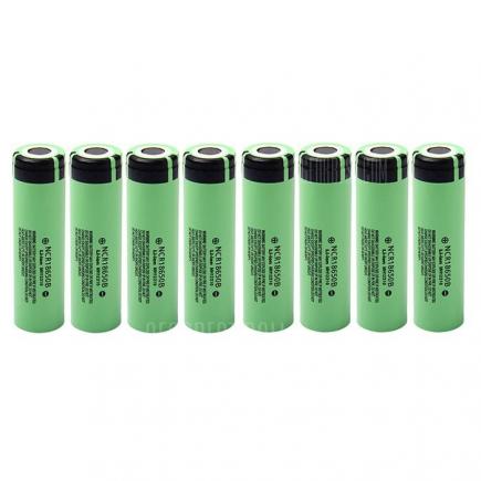 8pcs NCR18650B 3.7V 3400mAh 18650 Rechargeable Li-ion Battery