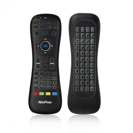 Iweipoo GT01 2.4G Air Mouse Wireless Keyboard IR Remote -  Black