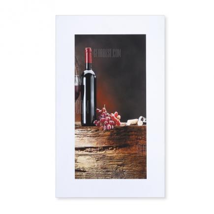 5PCS Red Wine Printed Canvas Wall Sticker Wallpaper