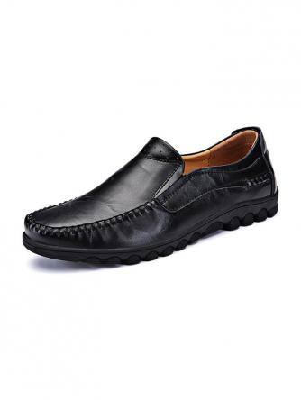 Fashion Cowhide Slip-on Men Casual Shoes