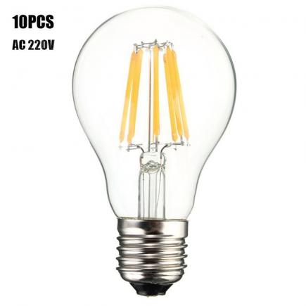 10PCS BRELONG 8W E27 800LM COB LED Edison Bulb