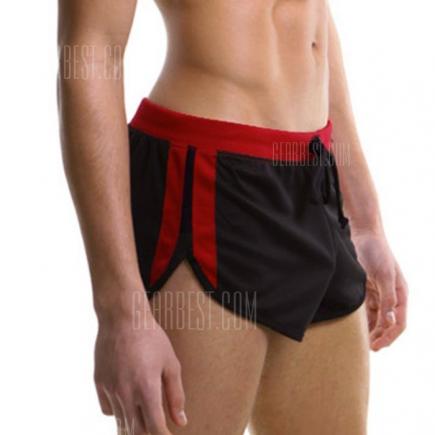 Men Lace-up U Convex Pouch Sports Shorts Casual Home Boxers