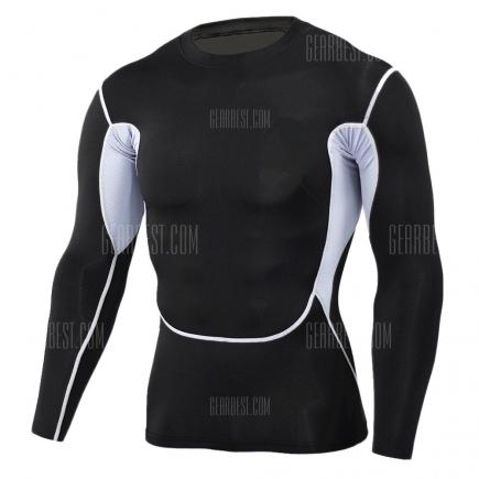 Mesh Splicing Fitness T-shirt