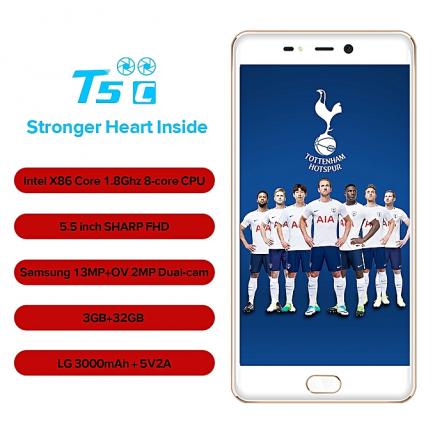 T5c - 5.5" - 4G/Dual SIM -32Go - 3Go - Android - Gold