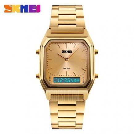 SKMEI 1220 Fashion EL Backlight 30m Waterproof Unisex Watch