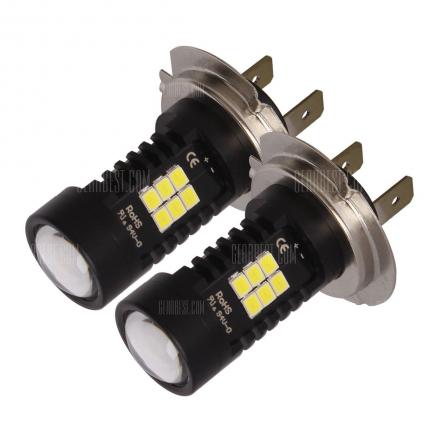 H7 - 2835 - 21SMD 2PCS LED Car Headlight