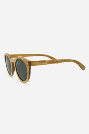 Unisex Bamboo Frame UV400 Polarized Sunglasses Goggle